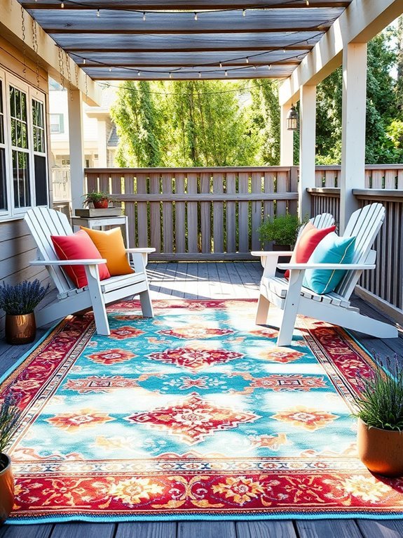 vibrant rugs for outdoors