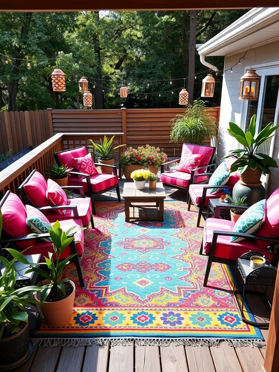 vibrant rugs for outdoors