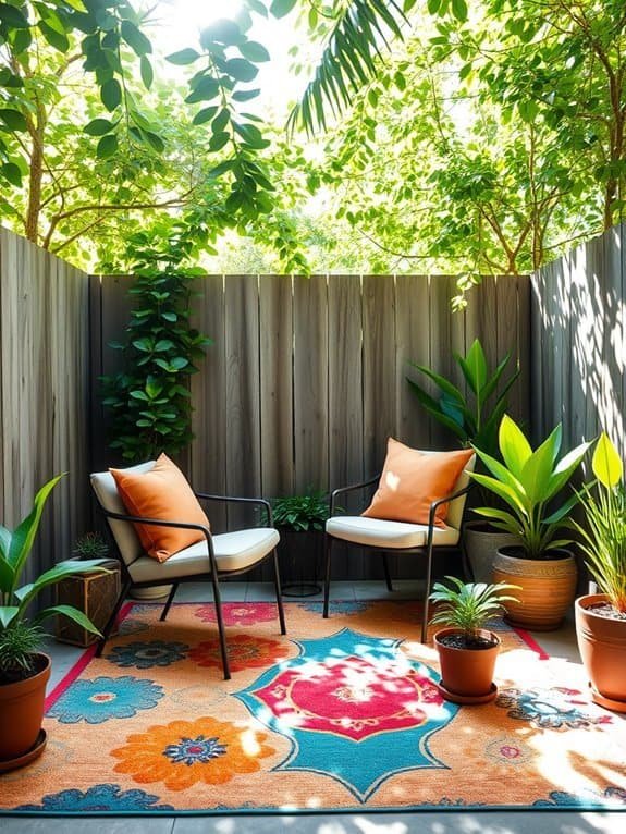 vibrant rugs for outdoors