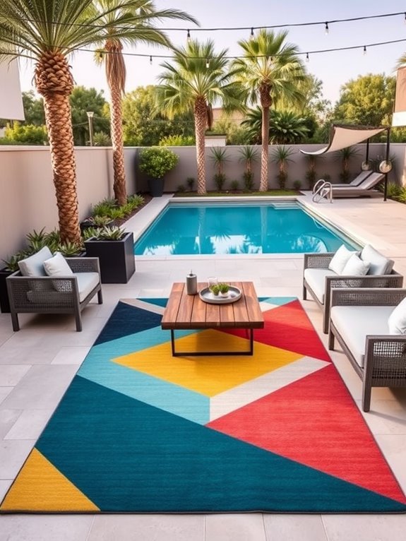 vibrant rugs for outdoors