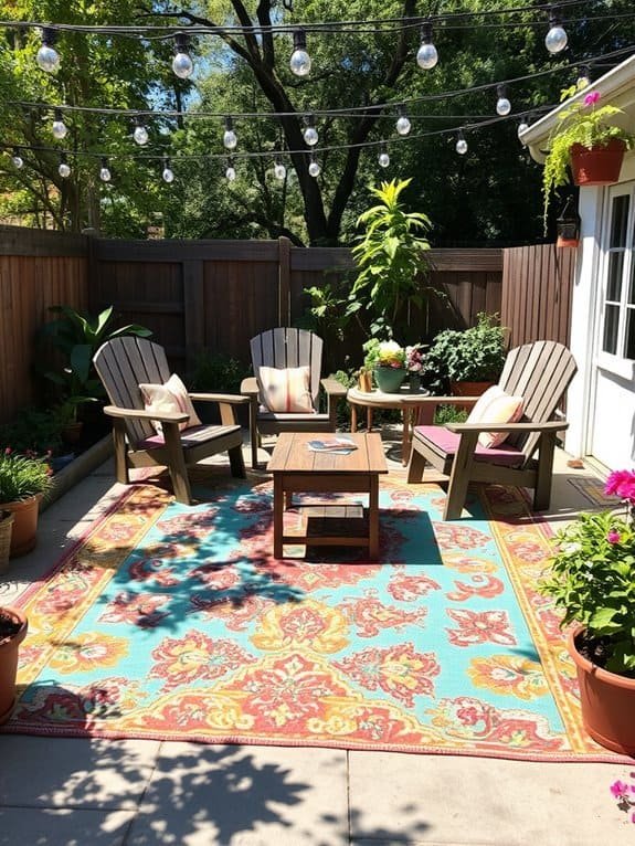 vibrant rugs for outdoors