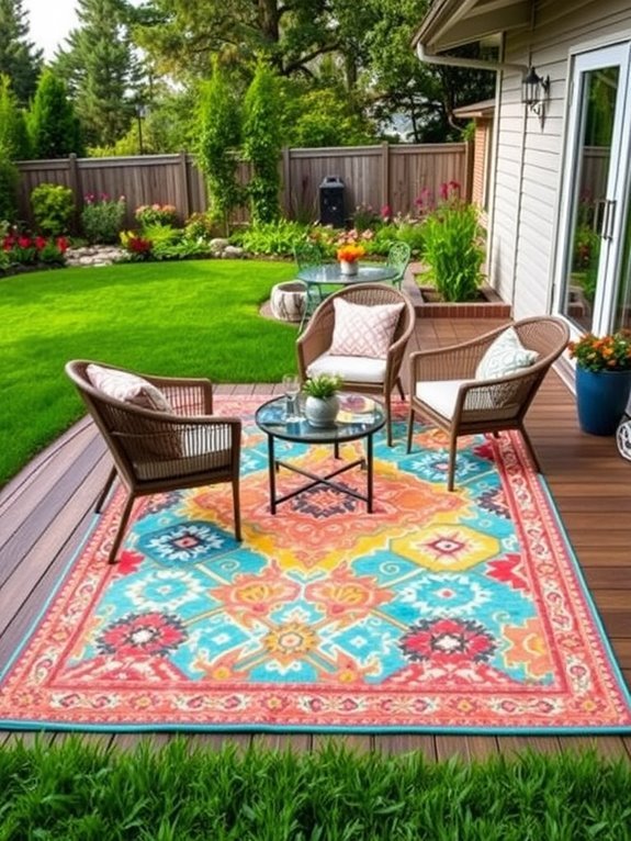 vibrant rugs for outdoors