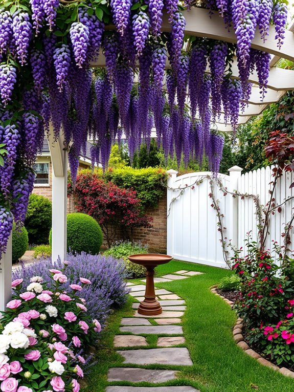 vibrant seasonal flower display