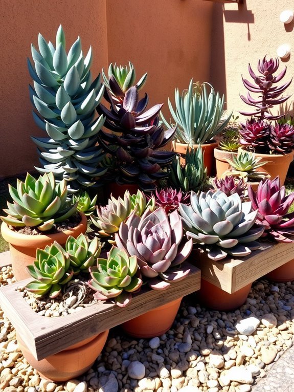 vibrant succulent arrangements showcased