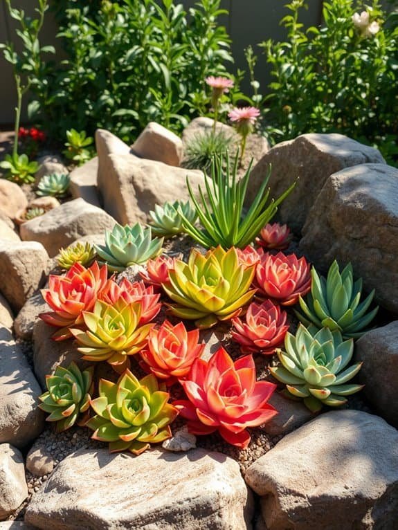 vibrant succulent plant arrangements