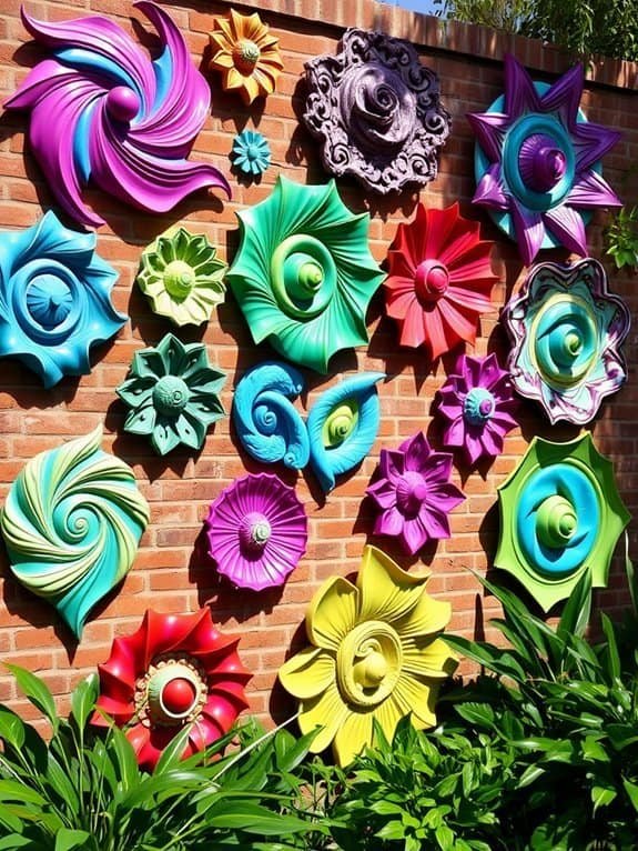 vibrant three dimensional art pieces