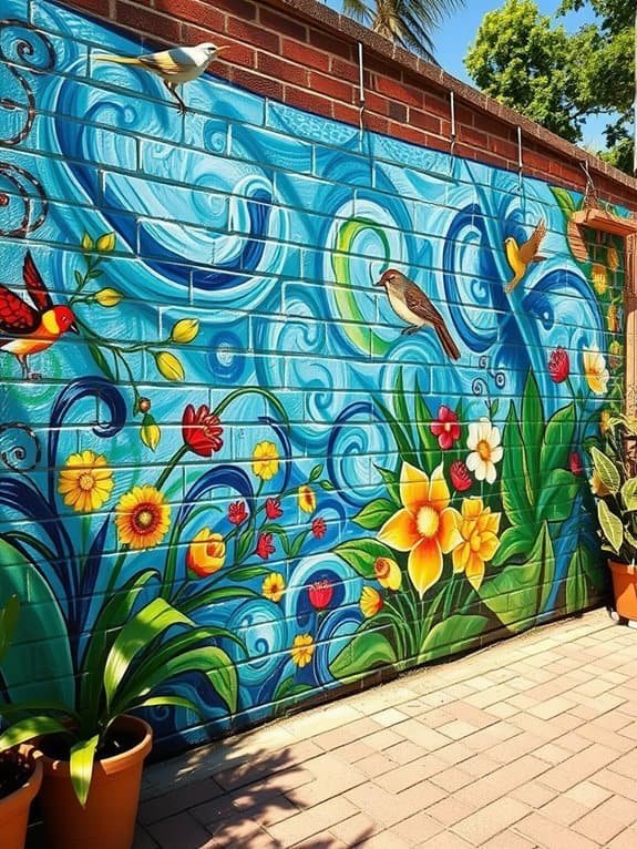 vibrant wall painting masterpiece