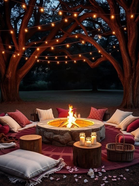 warm outdoor gathering space