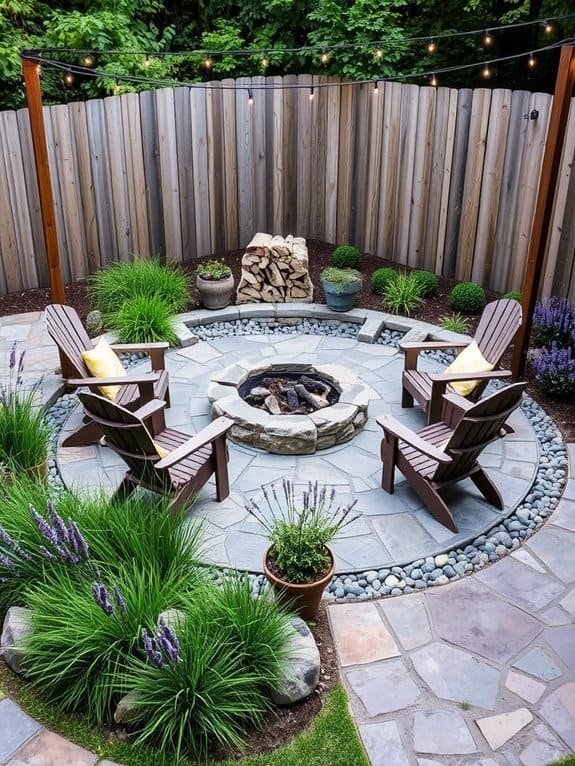 warm outdoor gathering space