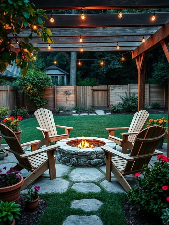 warm outdoor gathering space