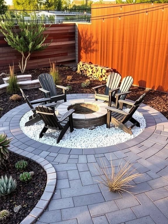 warm outdoor gathering space