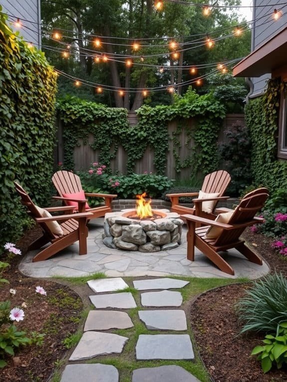 warm outdoor gathering space