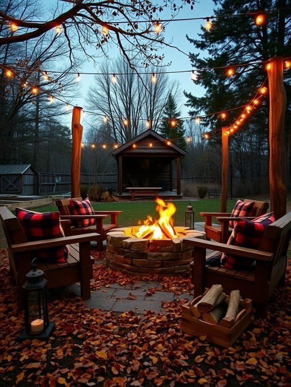 warm outdoor gathering space