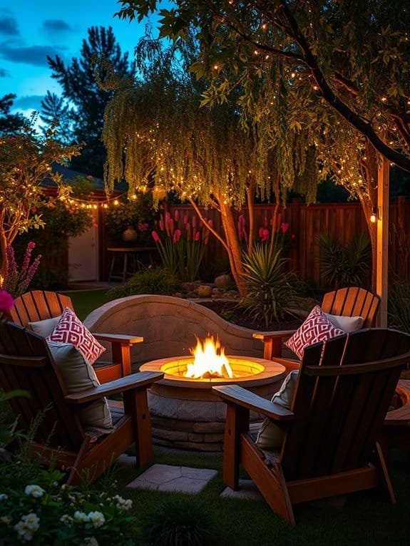 warm outdoor gathering space