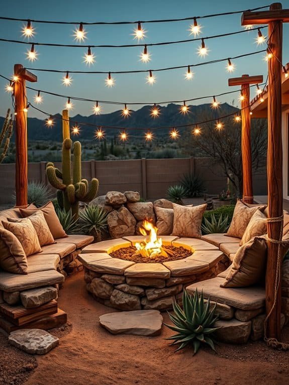 warm outdoor gathering space