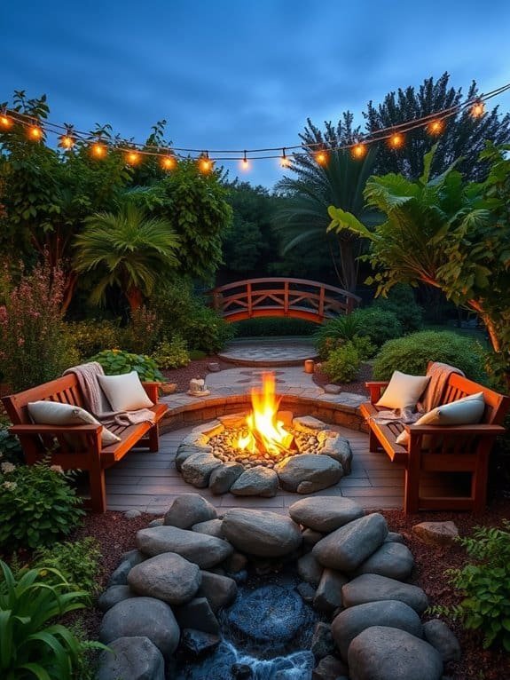 warm outdoor gathering space