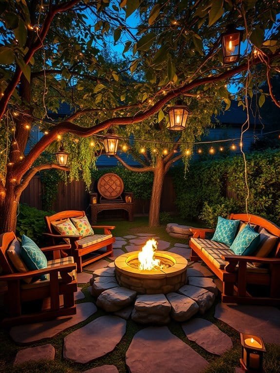 warm outdoor gathering space