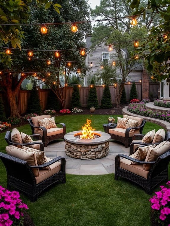 warm outdoor gathering space