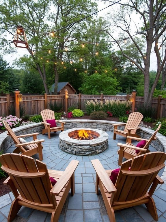 warm outdoor gathering space