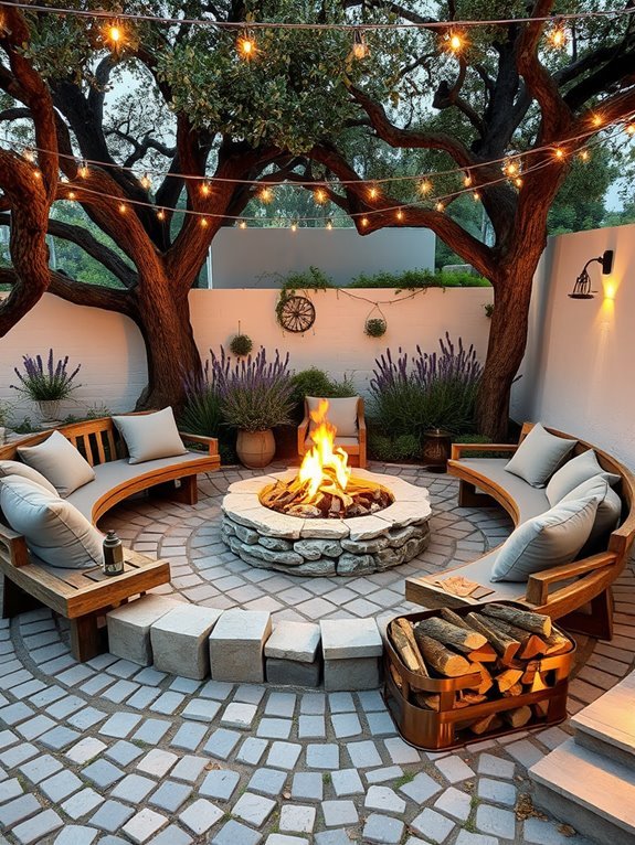 warm outdoor gathering space