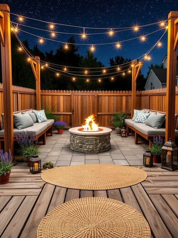 warm outdoor gathering spot