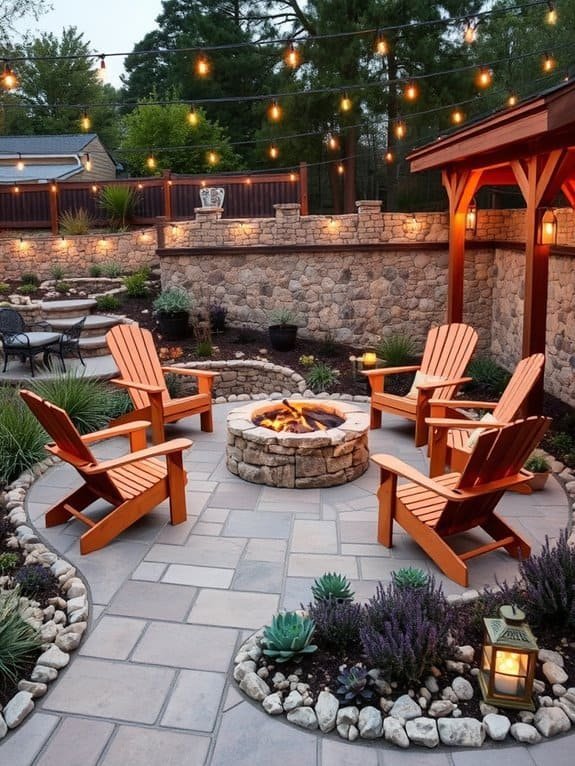 warm outdoor gathering spot