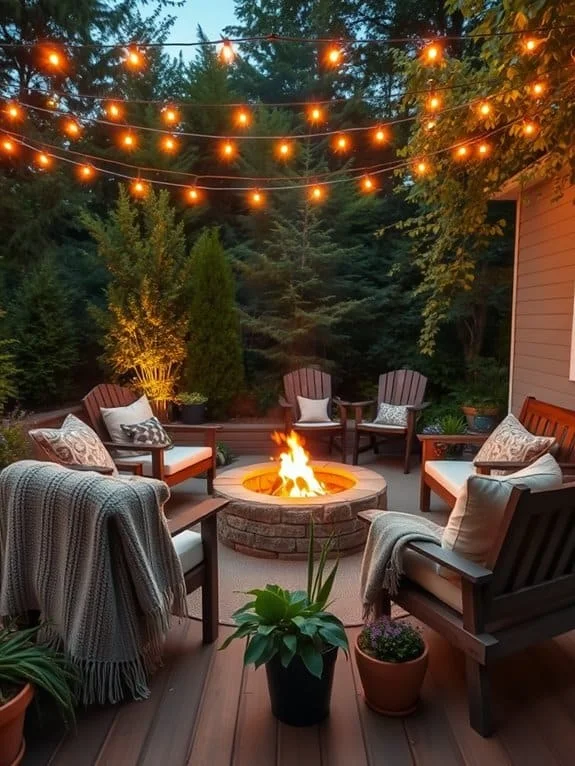 warm outdoor gathering spot
