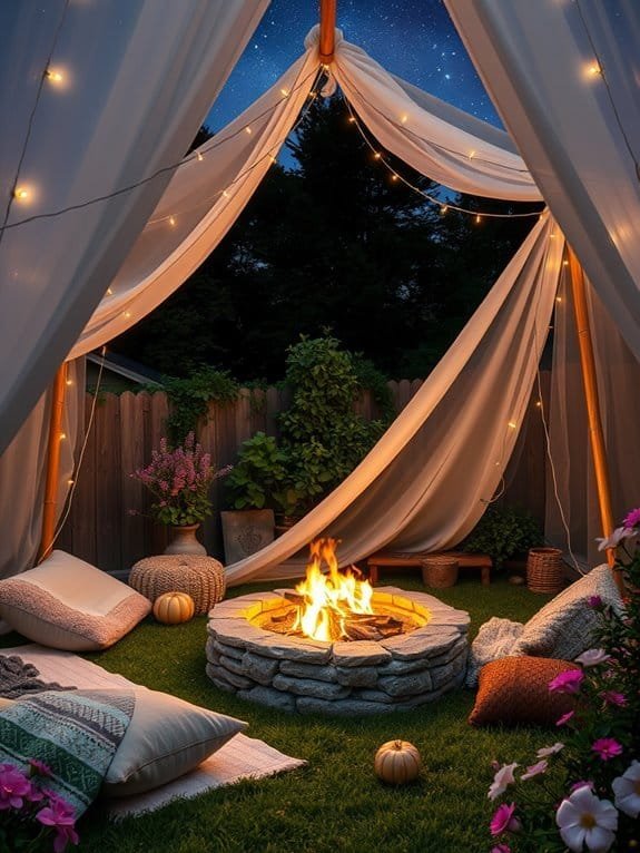 warm outdoor gathering spot