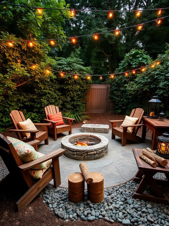 warm outdoor gathering spot