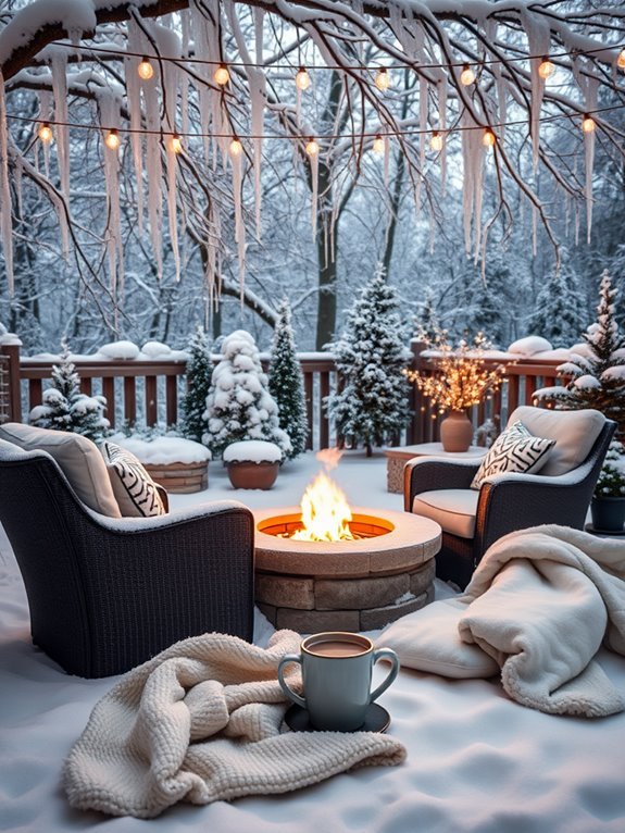 warmth and ambiance outdoors