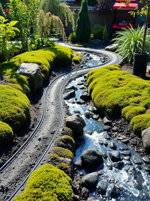 water crossing trail path