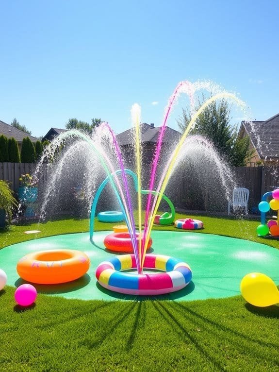 water play area installation