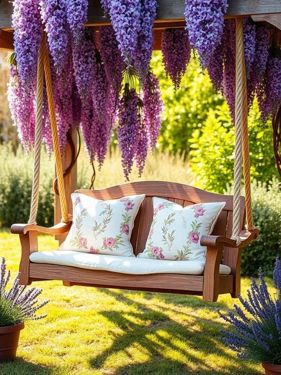whimsical outdoor relaxation space
