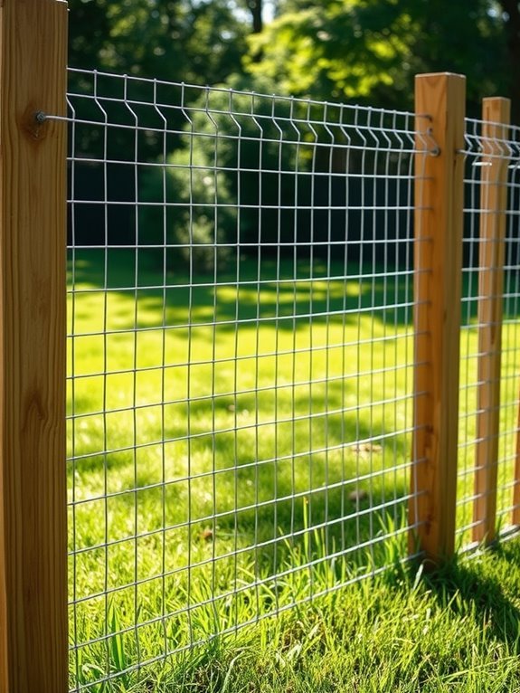 wire mesh combined with wood