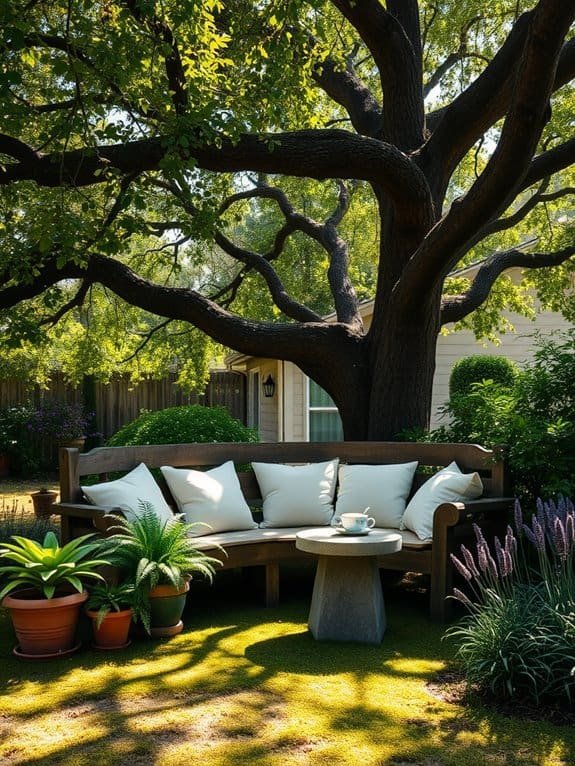 wooded tranquil rest area