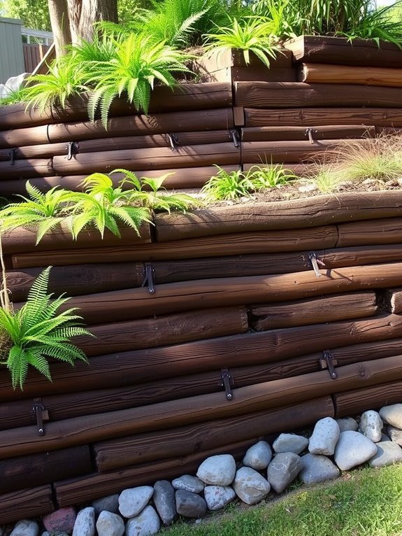 wooden garden support structures